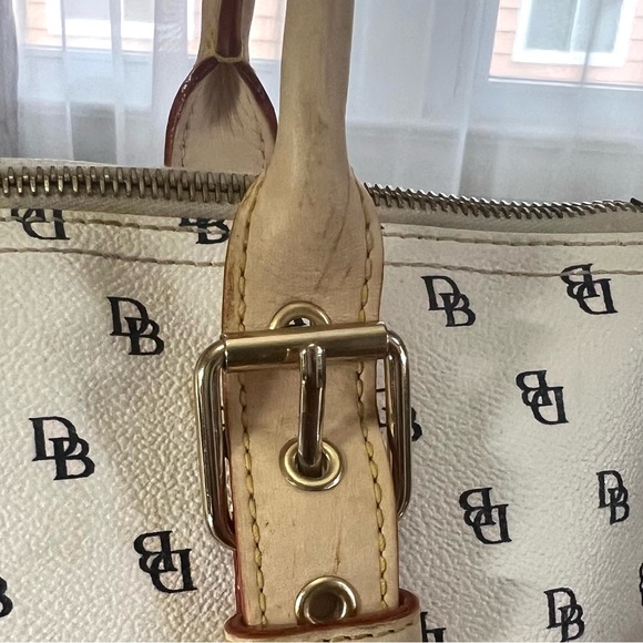 Dooney & Bourke Signature Canvas Leather Shoulder Bag Good Condition - Picture 12 of 16